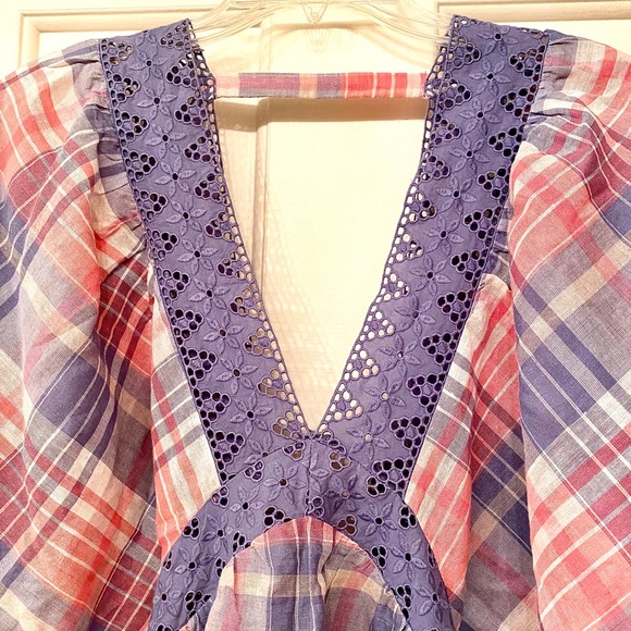 🌺🎉HP🎉🌺 NWT Free People Plaid On You Tunic Top - Picture 8 of 16